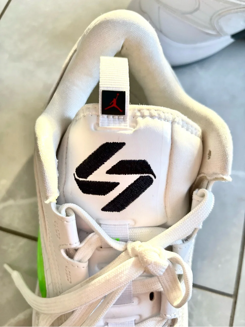 Air Jordan Luka 2 Trick shot                     White with Neon Green Accents